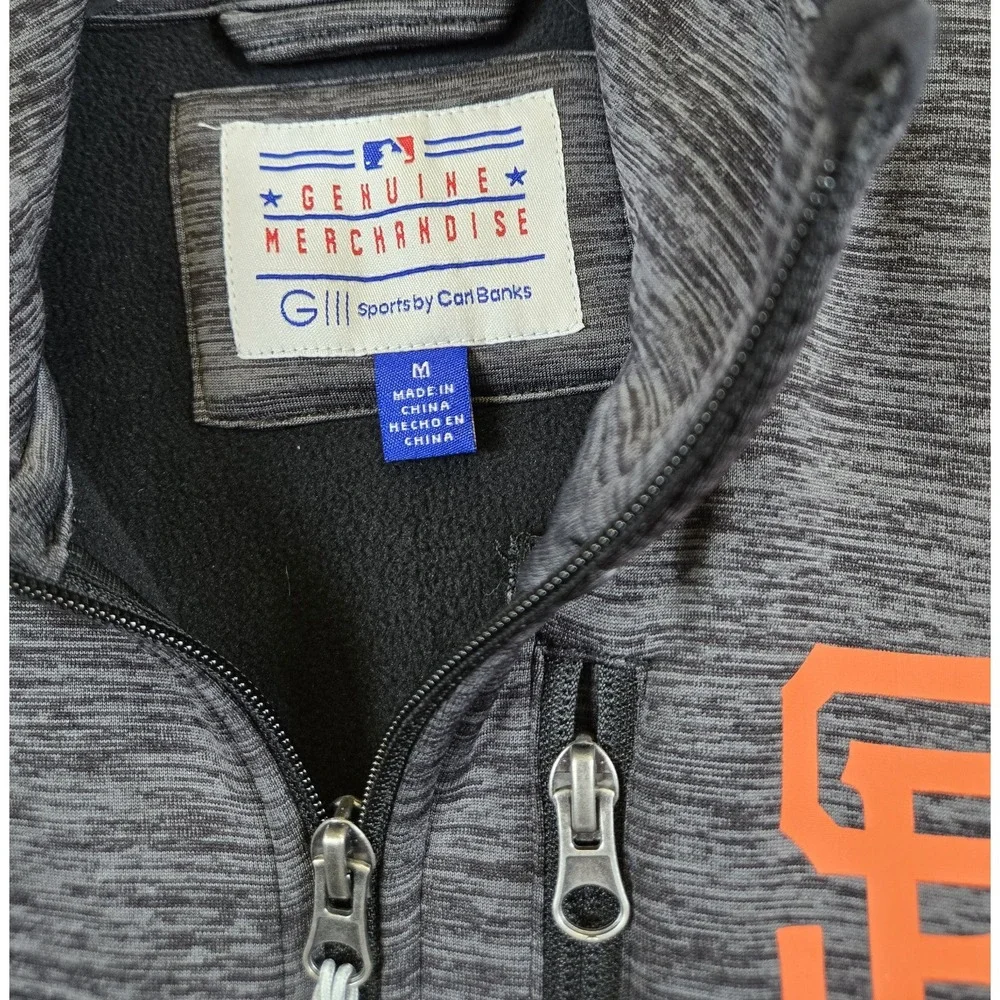 G-III Sports Carl Banks Women's  Collared Track Jacket‎ San Francisco Giants MED - Picture 4 of 8